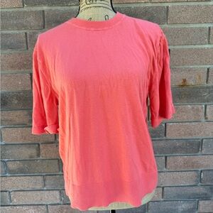 Banana Republic Vibrant Pink Short Sleeve Forever Sweater Size Small
